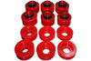 Energy Suspension 08-16 Ford F-250/F-350/F-450/F-550 Super Duty STD/Super Cab Red Body Mount Set