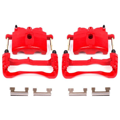 Power Stop 00-04 Cadillac DeVille Front Red Calipers w/Brackets - Pair