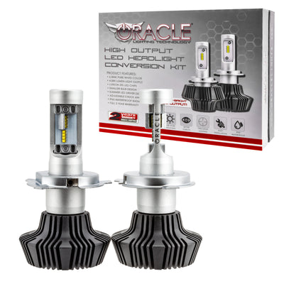 Oracle H4 4000 Lumen LED Headlight Bulbs (Pair) - 6000K