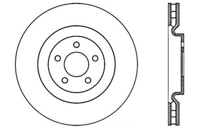 StopTech Slotted & Drilled Sport Brake Rotor