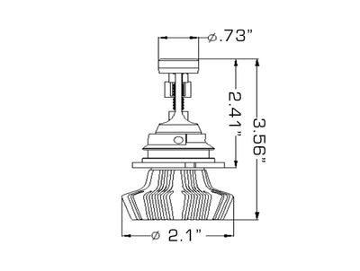 Oracle 9007 4000 Lumen LED Headlight Bulbs (Pair) - 6000K