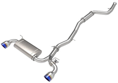 aFe POWER Takeda 2021 Toyota Supra 2.0L (t) 2.5in-3in 304 SS CB Exhaust w/ Blue Tips