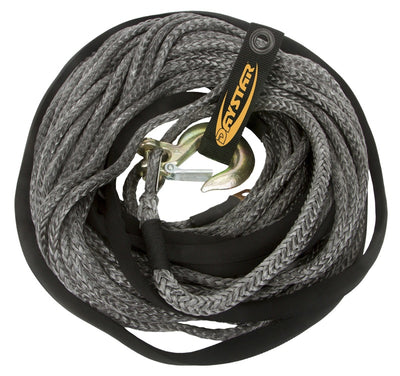 Daystar 80 Foot Winch Rope W/Loop End 3/8 x 80 Foot Black