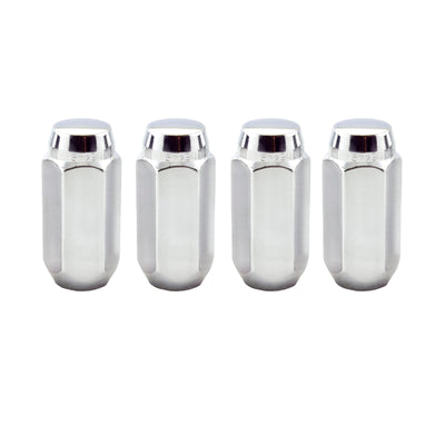 McGard Hex Lug Nut (Cone Seat) M14X1.5 / 13/16 Hex / 1.945in. Length (4-Pack) - Chrome