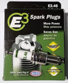 E3.46 E3 Premium Automotive Spark Plugs - 4 SPARK PLUGS